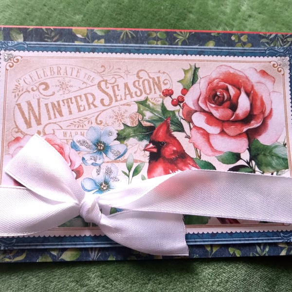 Pretty Birthday Card - Vintage-style Blank Card - Treasured Keepsake