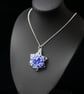 Crystal Rivoli Pendant in Deep Sapphire - Image 2