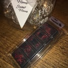 Black Pomegranate soy wax melt 5 cell clamshell