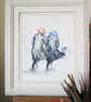 Friends with the wind in the back. Original painting - Image 3