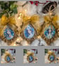 Vintage Victorian Style Peacock ladies Hanging Ornaments OOAK Handmade