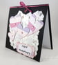 Handmade collage hearts Paper (1st) Anniversary card - Image 6