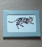 Tabby Cat handmade card of a cat called Seamus - Image 5