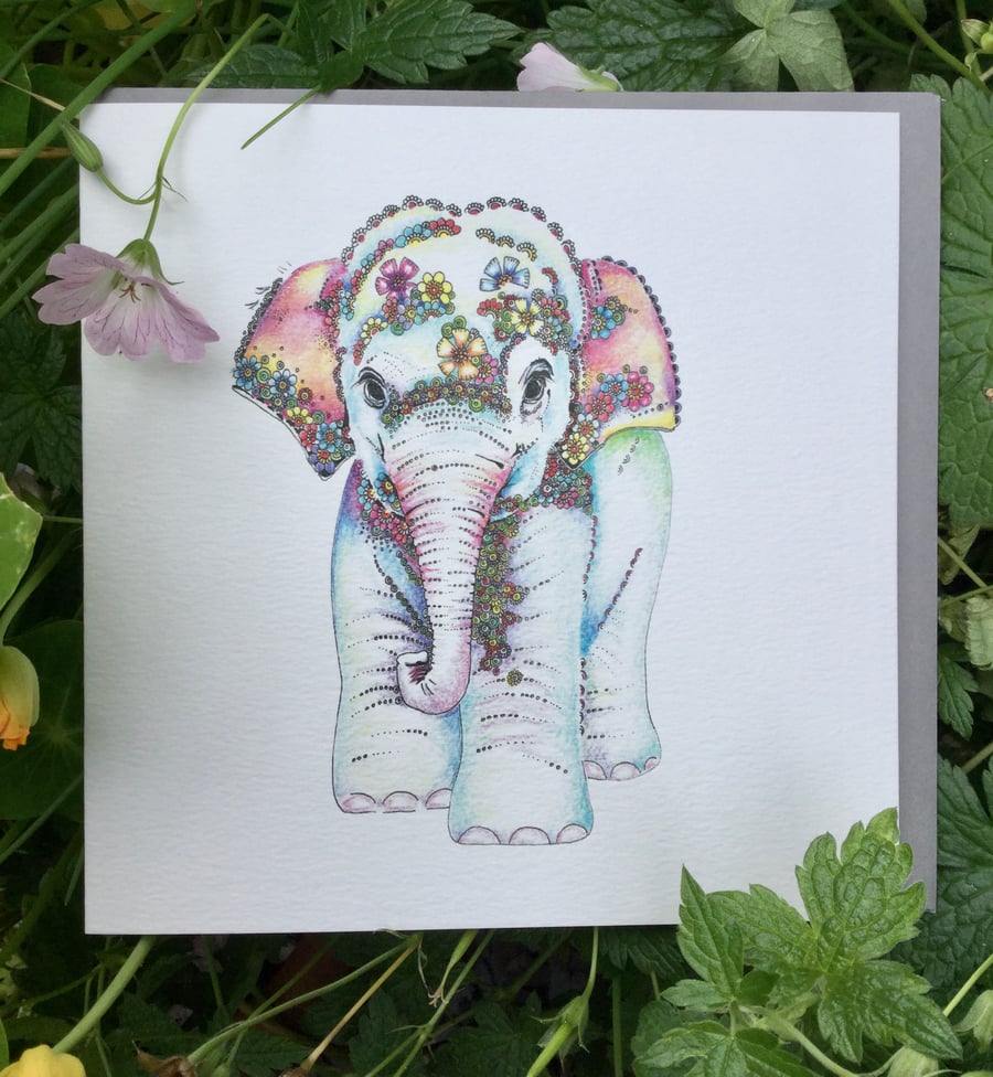 Baby Elephant Greeting card 