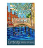 Cambridge, Bridge of Sighs travel poster print by Susie West - Image 4