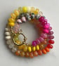 Fruit Salad Hand Knotted Beaded Gemstone Necklace - Image 4