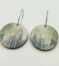 Small winter christmas snowy earrings - Image 7