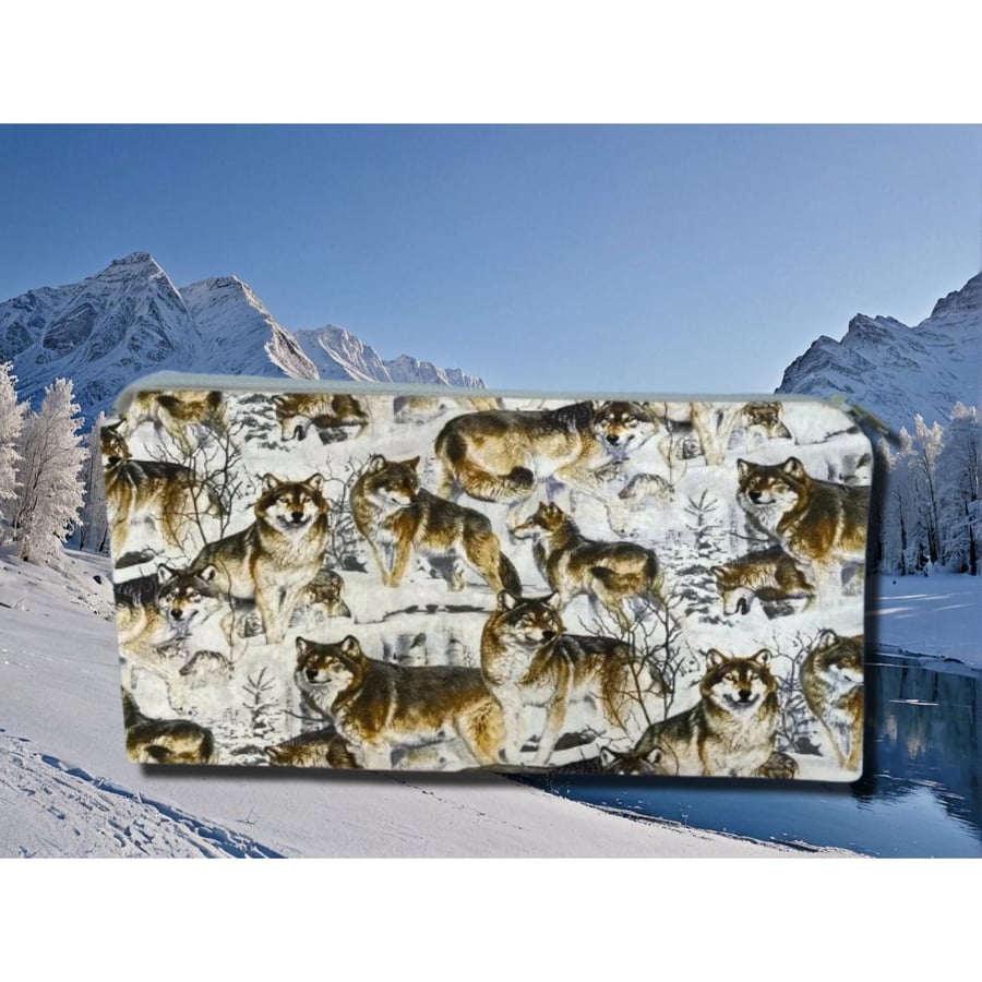 Wolves Themed Pencil Case 