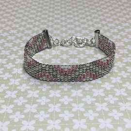 Look At Me Seed Beaded Loom Bracelet