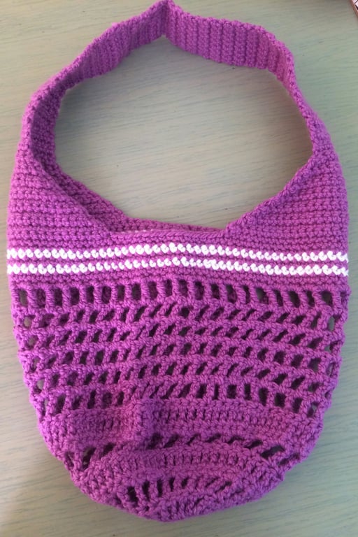 Lovely Crocheted Beach Bag