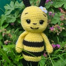 Handmade crochet bee