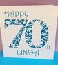 70th Birthday Card - Personalised - Image 4