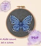 Adonis blue male and Female counted  cross stitch pattern digital - emailed - Image 2