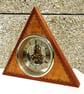 Triangular Skeleton Clock with Quartz Movement - Handmade - Image 3