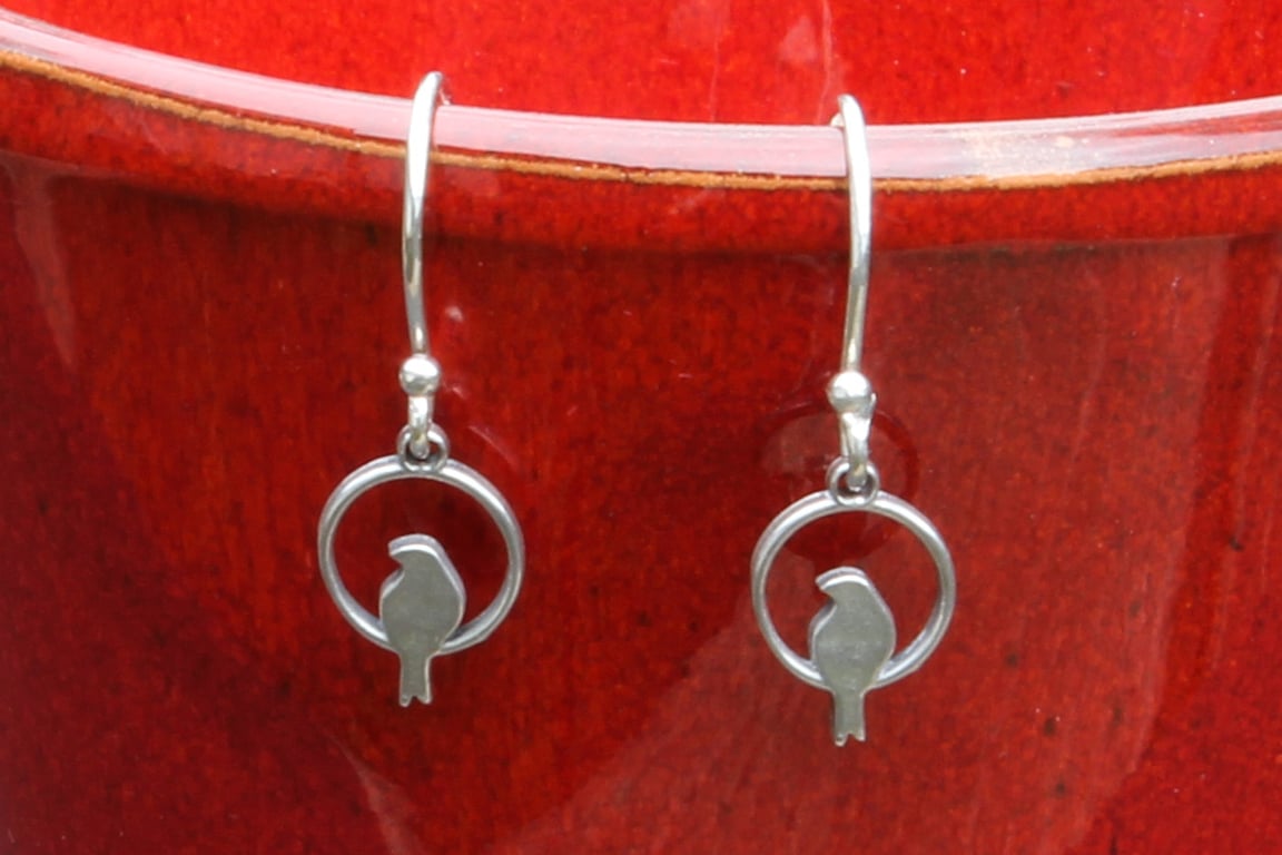 Silhouette Bird Earrings