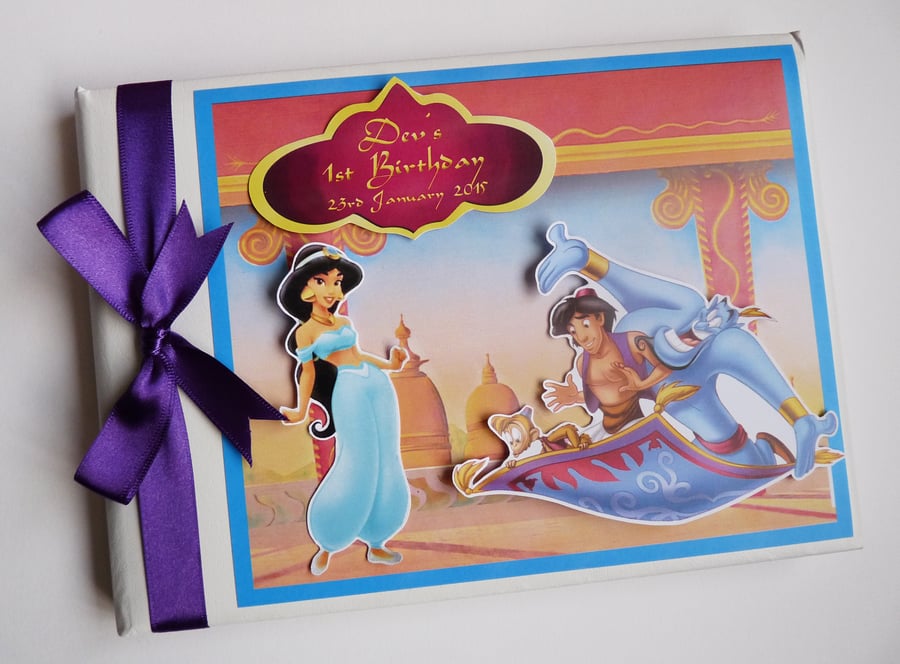 Personalised Aladin Birthday Guest Book
