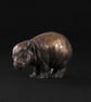 Foundry Bronze Baby Hippo Animal Statue Small Bronze Metal Sculpture Gift - Image 2