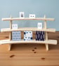 Concave Display Shelf with 3 Tier Stand for Memorabilia, Collectables, Retail - Image 8