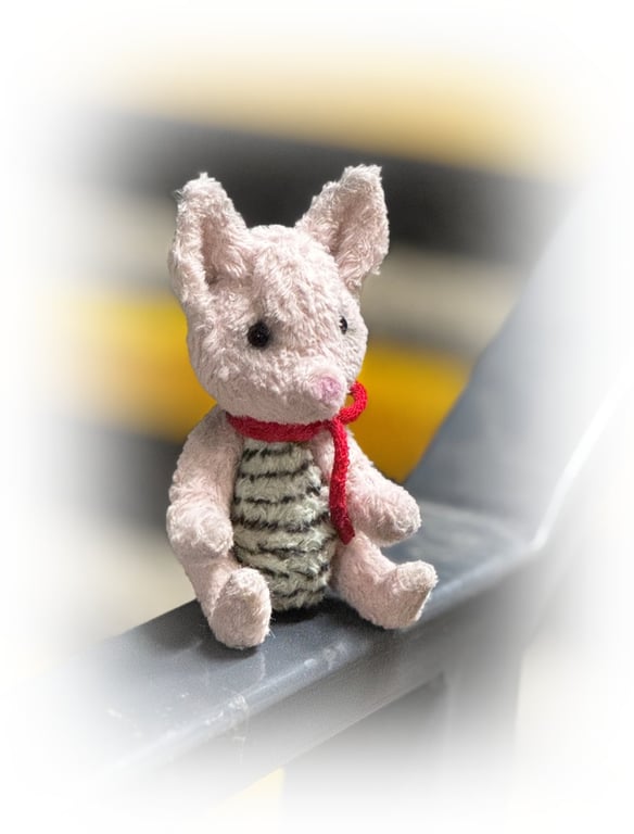 Sweet little handmade OOAK Original piglet teddy bear