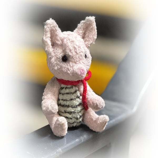 Sweet little handmade OOAK Original piglet teddy bear