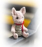 Sweet little handmade OOAK Original piglet teddy bear