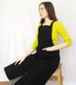 Black Canvas Apron for Potters & Artists, Crossback, Split Leg, Cargo Pockets - Image 4