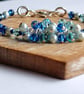 Ocean Mist Blue Cluster Bracelet - Handmade Glass Jewellery, Gift for Her - Image 2