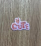 "Cute" Word Sticker - Image 1
