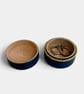 Navy Blue & Gold Beaded Trinket Box - Image 3