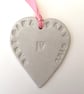 Loveheart hanger, ceramic lovehearts, gift idea, home decor, pottery - Image 5