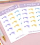 Shooting Star Planner Sticker Sheets, Calendar Stickers, Daily Planner Stickers. - Image 4