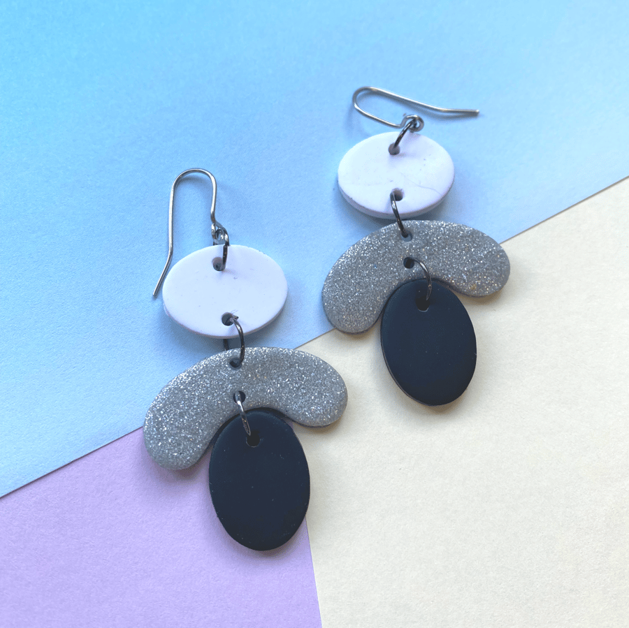 Petals Polymer Clay Earrings