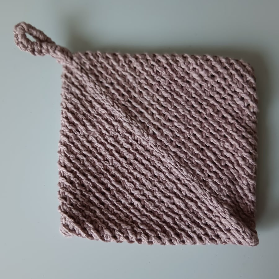 Crochet Pot Holder (Beige Sand)
