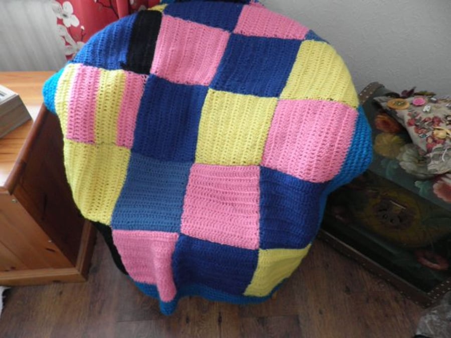 Crochet lap throw, Crochet blanket