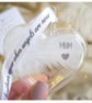 Mum Memorial Feather Bauble, In Memory of Mum, Heart Glass Christmas Ornament, R - Image 2