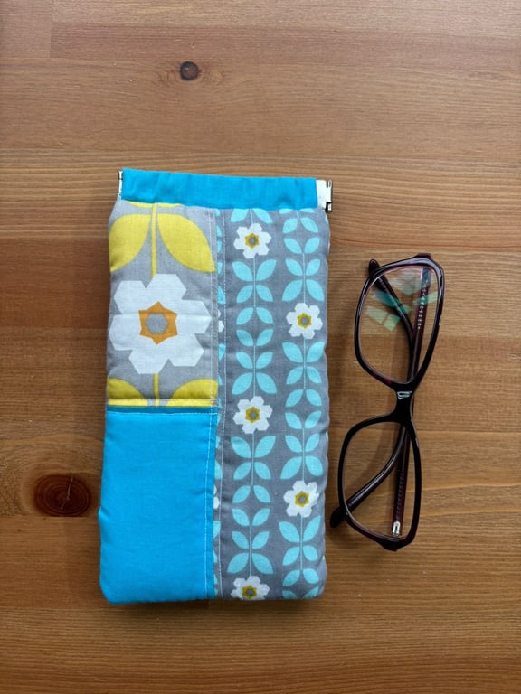 Patchwork eyeglasses case