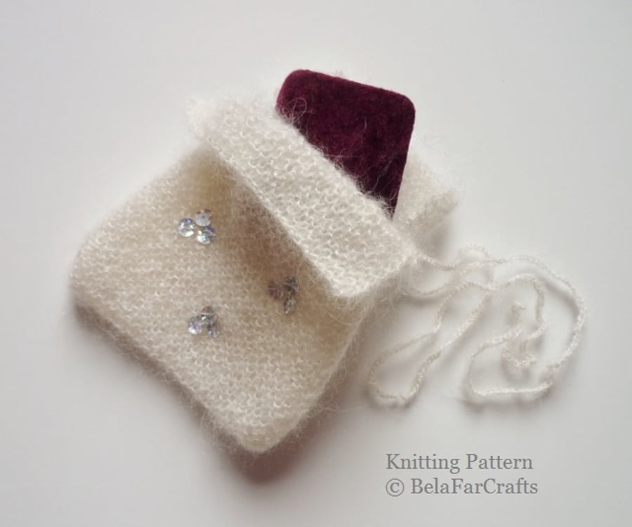 KNITTING PATTERN - Luxury Gift Bag - Intermediate knitting 
