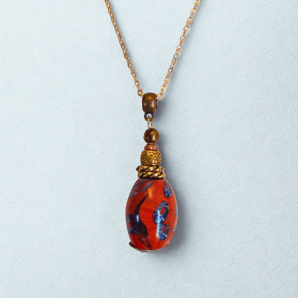 Hand Painted Ceramic Pendant
