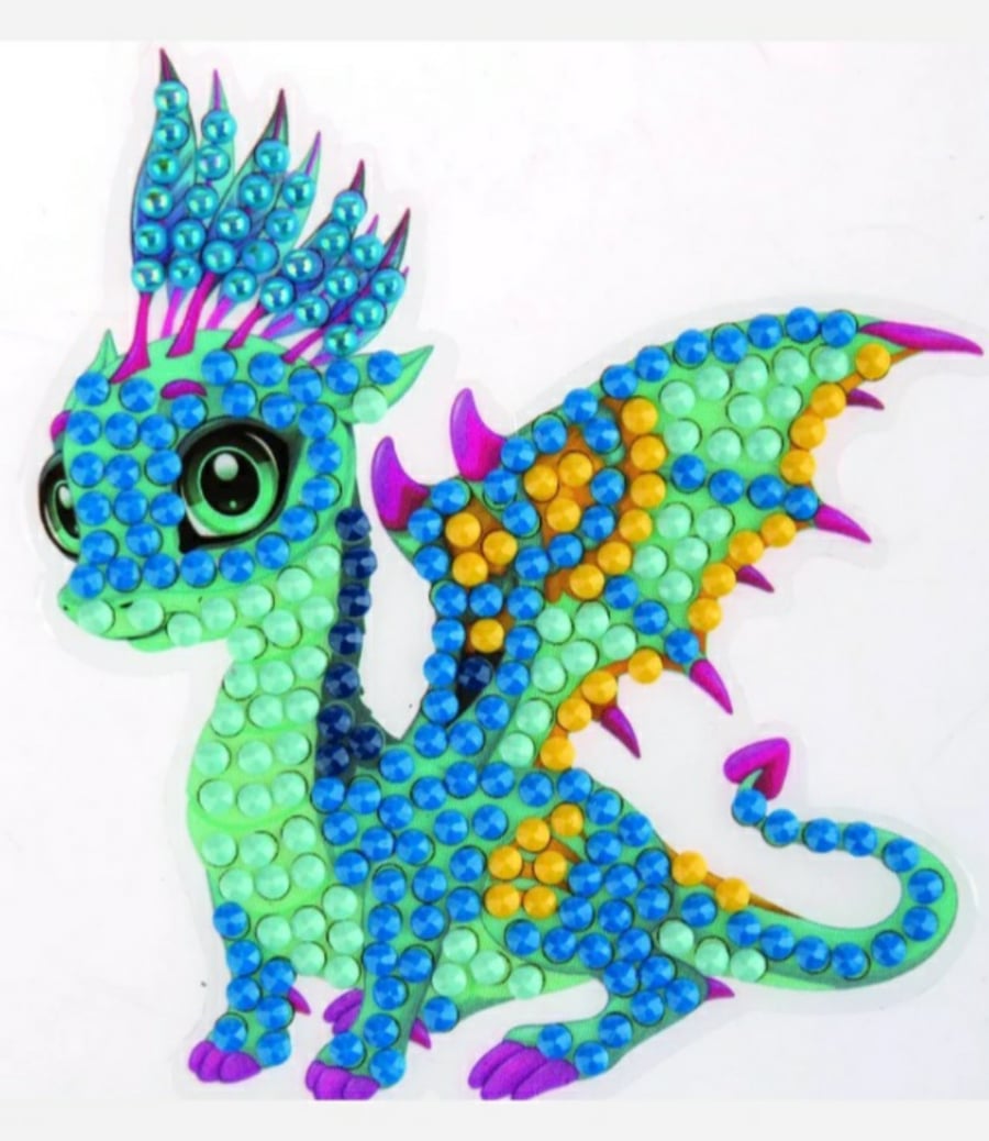 Dragon craft buddy crystal art sticker