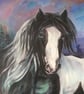 Spirit of the Enchanted Forest – Original Mixed-Media Horse Painting - Image 4