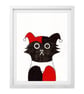 Superhero Print, Black Cat Wall Art Print, Female Superhero Cat Art, Kids - Image 2