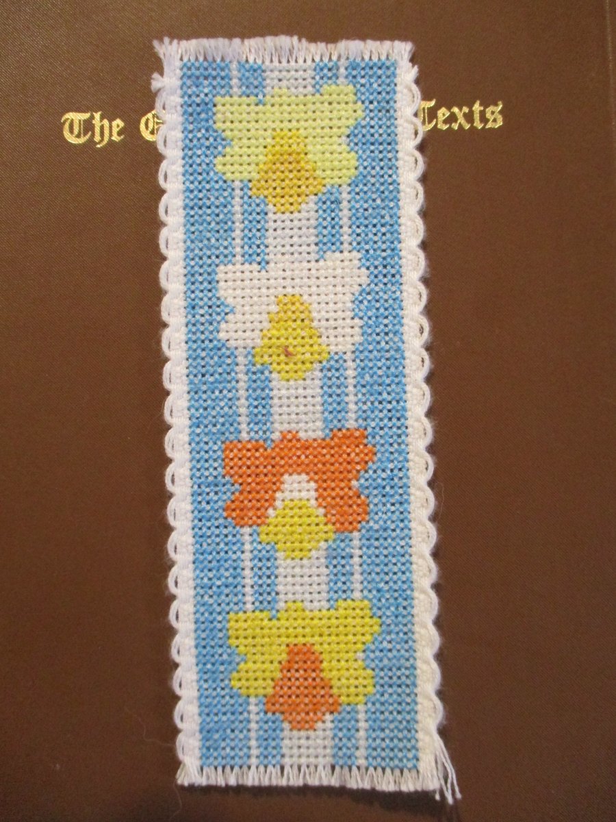 Daffodil Counted Cross Stitch Bookmark Kit
