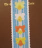 Daffodil Counted Cross Stitch Bookmark Kit - Image 1