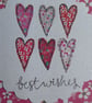 Best Wishes Just For You Card - Hearts - Image 2