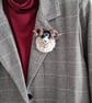 Needle Felted Sheep Brooch Swaledale  - Image 2