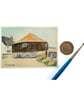 Original ACEO Watercolour, Sennen Cove Roundhouse, Cornwall, Miniature Painting
