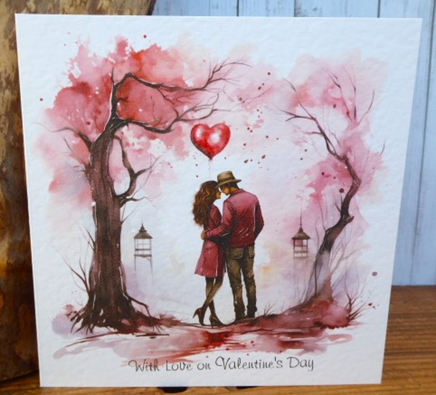 C4956   With Love on Valentine's Day  Card