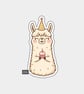 Funny Vinyl Sticker For Adults - Birthday Llama
