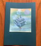 Hand Painted Christmas Yule Card 'Solo Yule'