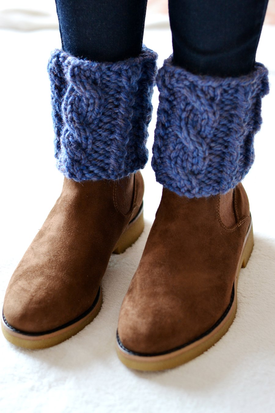 Boot Toppers  Super Chunky Knitted Boot Cuffs, 